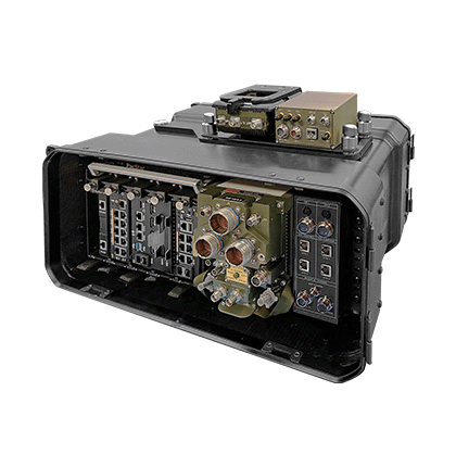 Front angled view of the Move Out/Jump Off (MOJO) Next Expeditionary Tactical Gateway